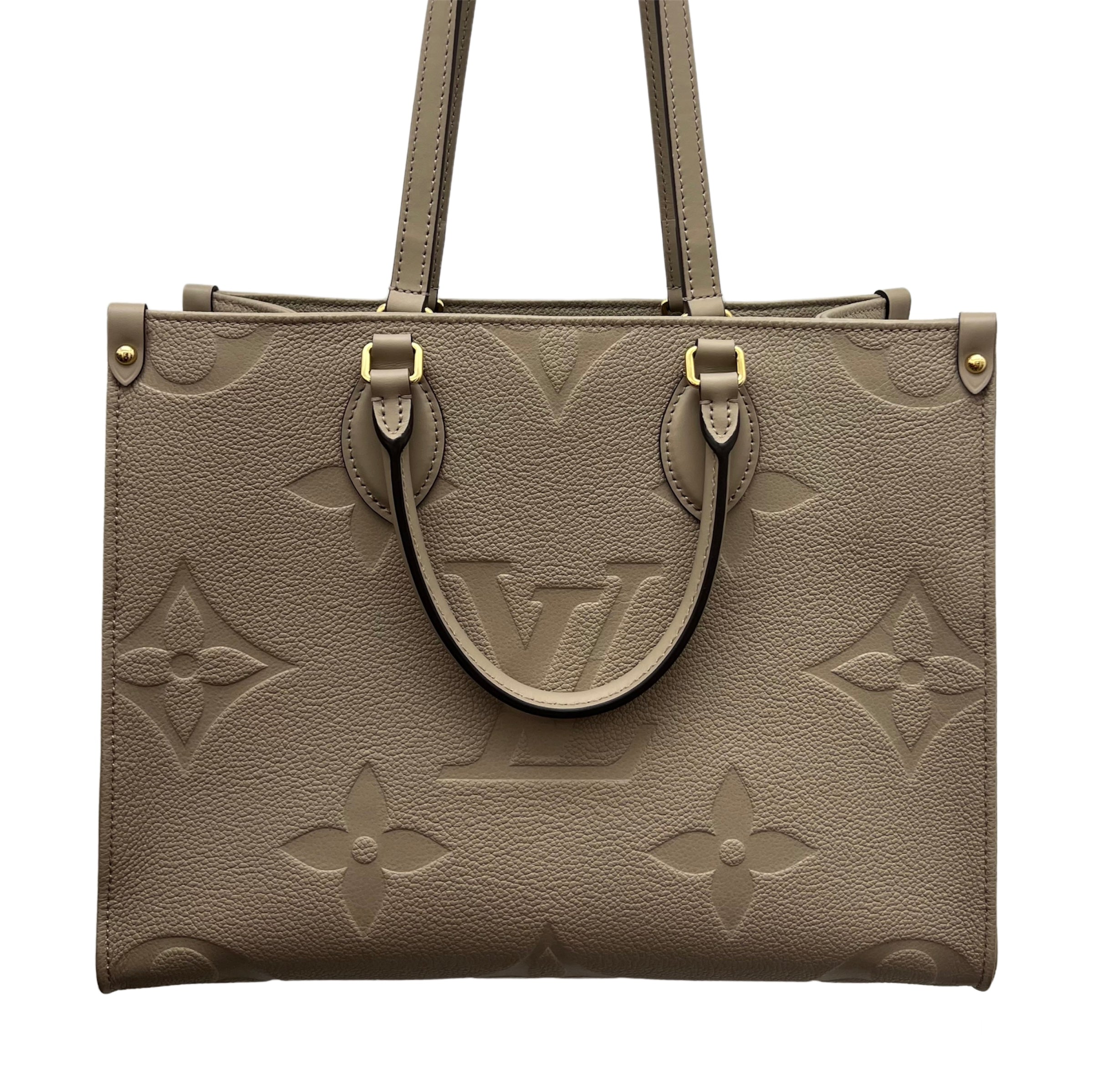Louis Vuitton On the Go PM, Turtle Dove Bicolor Empreinte, Leather, New in  Dustbag