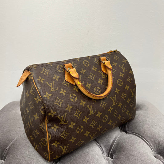 Louis Vuitton SPEEDY 2023 SS Dots Monogram Casual Style Unisex Calfskin Bag  in Bag