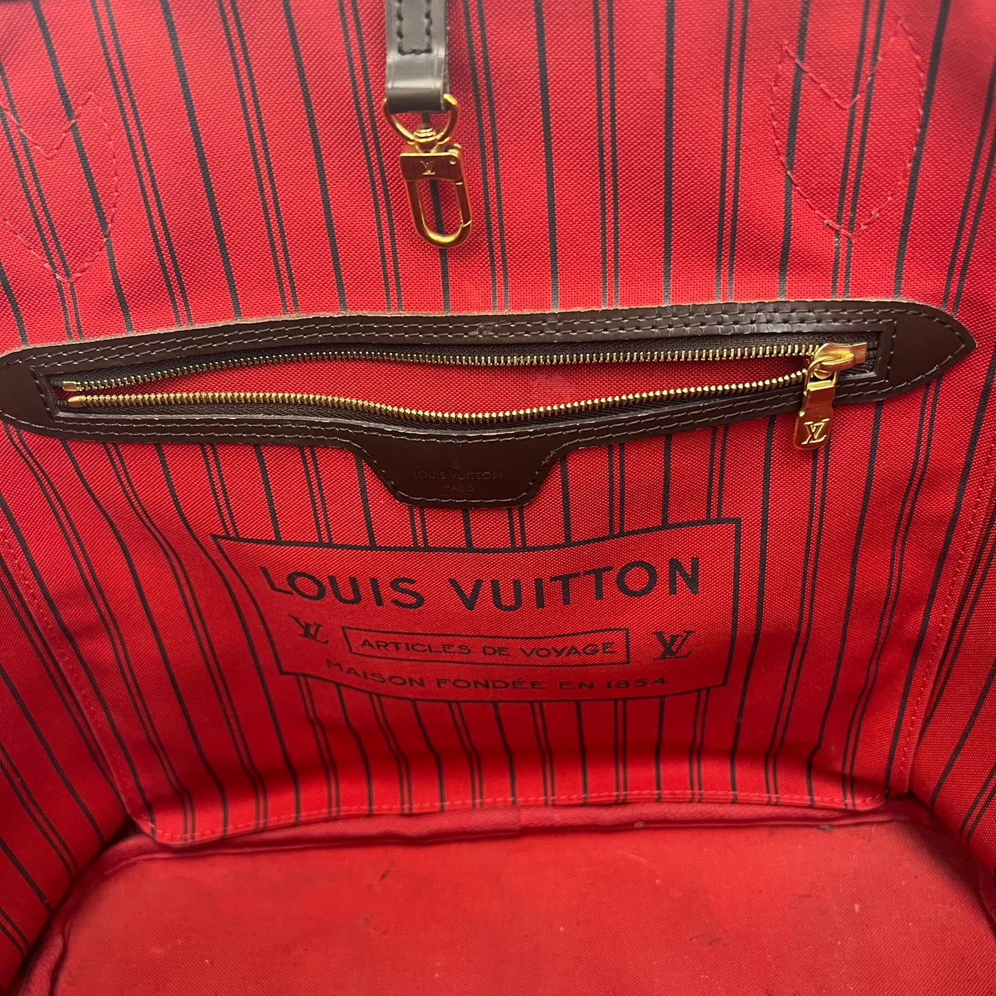 Louis Vuitton Neverfull Pouch Damier Ebene – J'Adore Wakefield