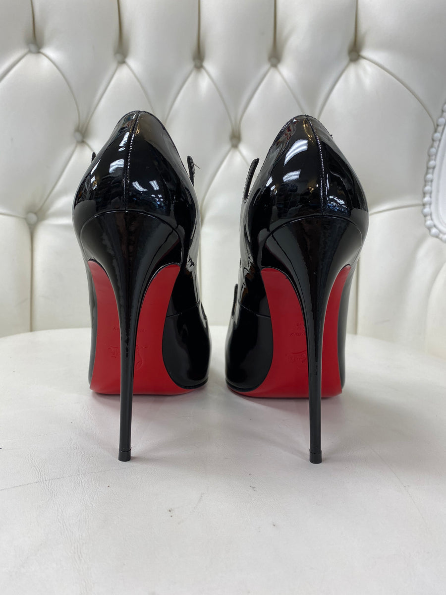 Christian Louboutin Black Patent Leather So Kate Pumps Size 39.5 Christian  Louboutin