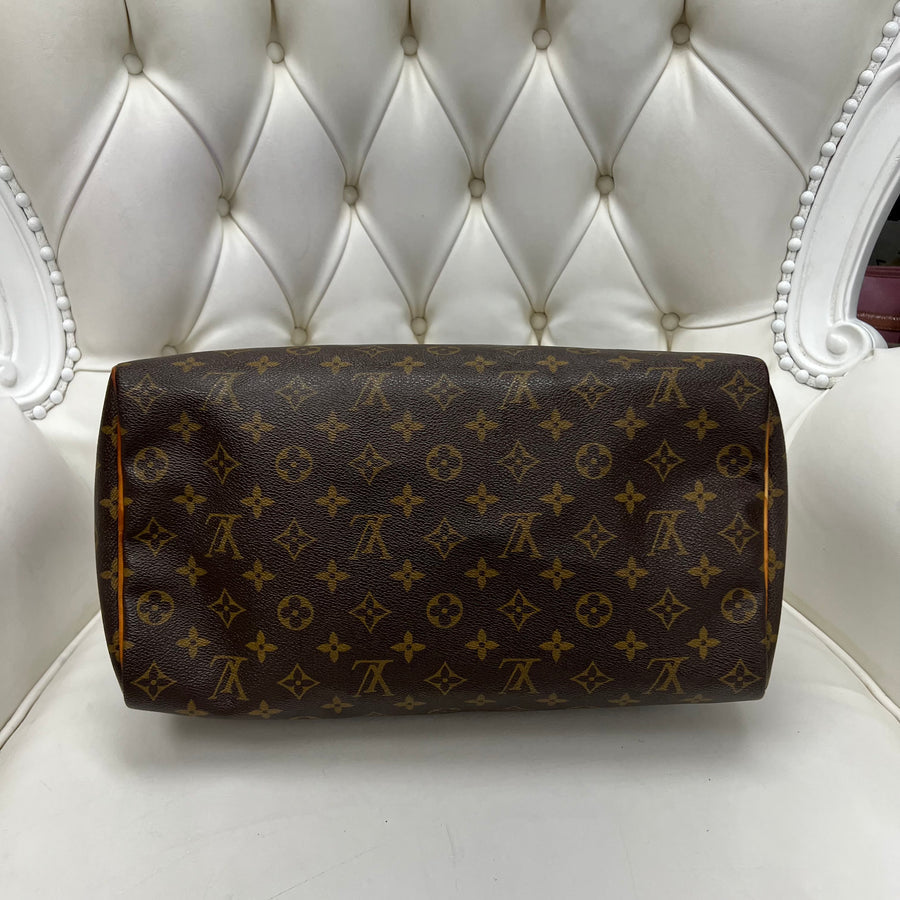 Louis Vuitton Speedy 35 Monogram Brown Leather ref.322335 - Joli Closet