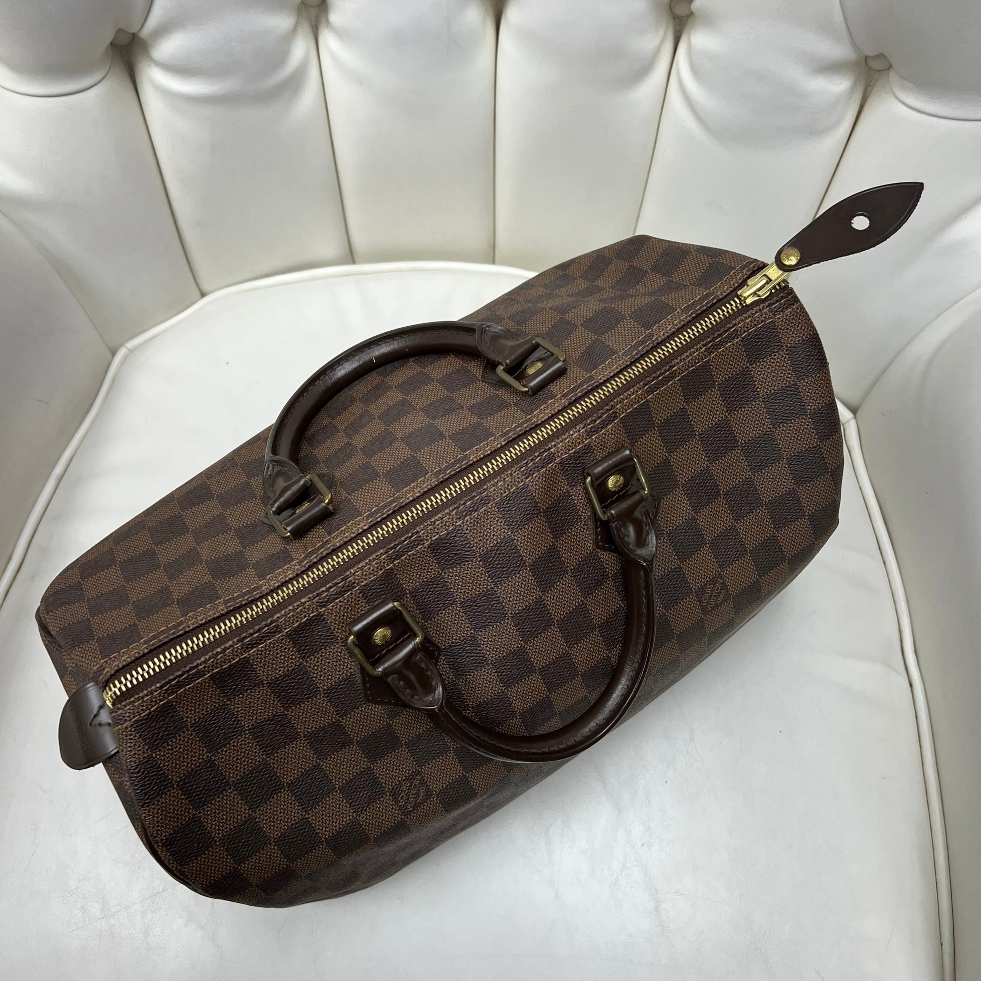 Louis Vuitton Speedy 35 Damier Ebene – J'Adore Wakefield