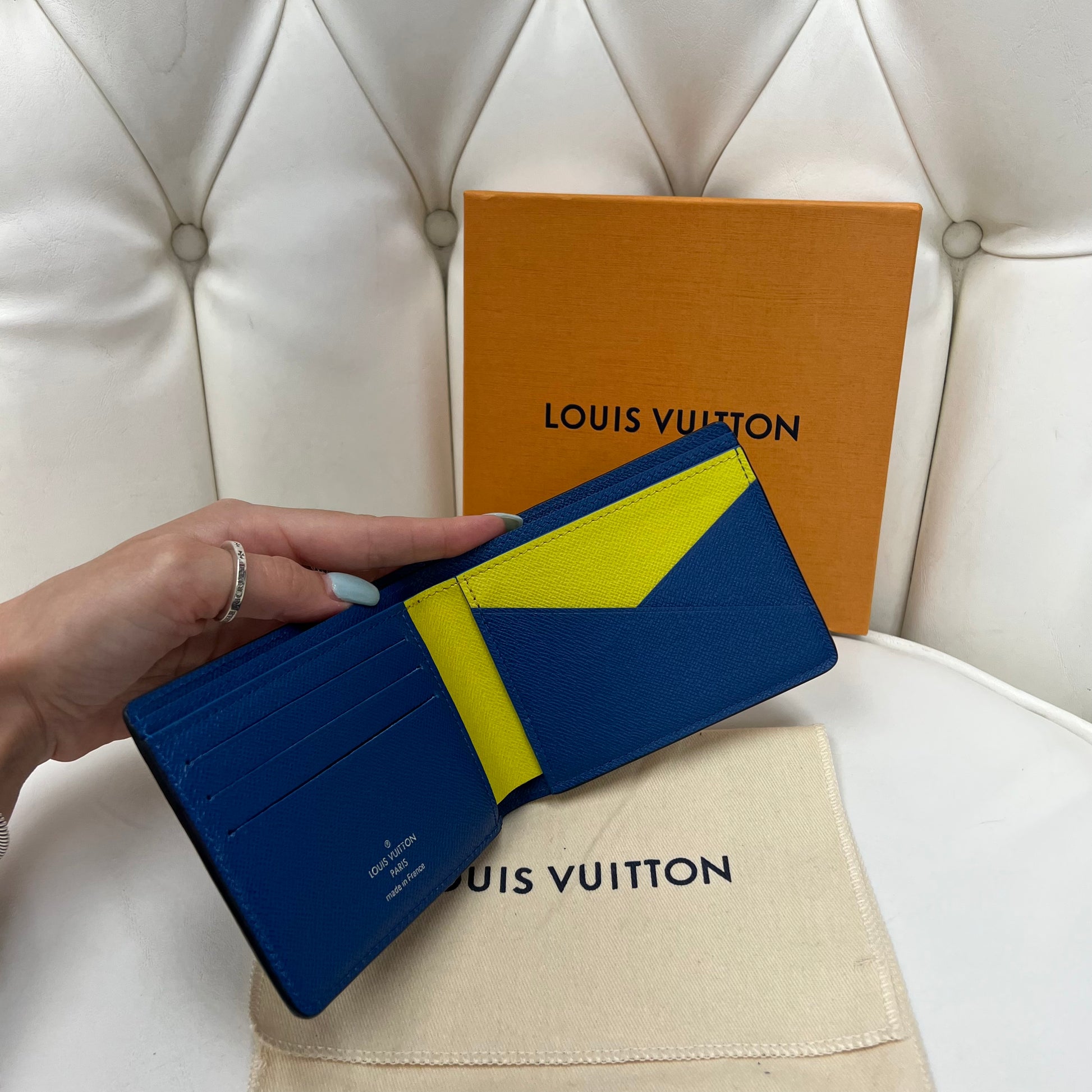 Louis Vuitton Multiple Wallet Blue