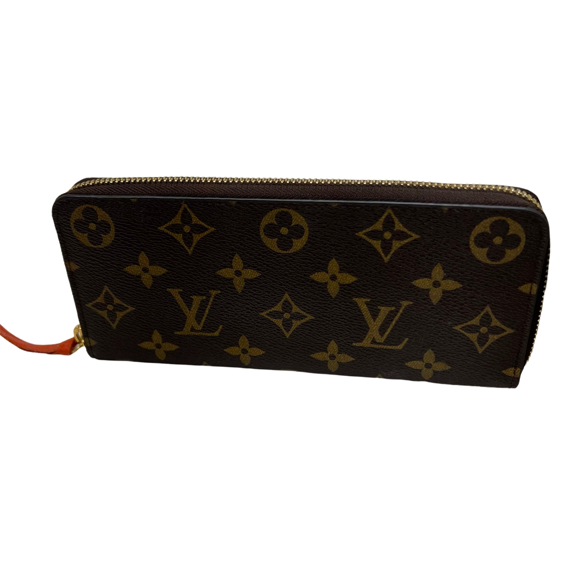 Clemence Wallet in Monogram coated canvas, Gold Hardware