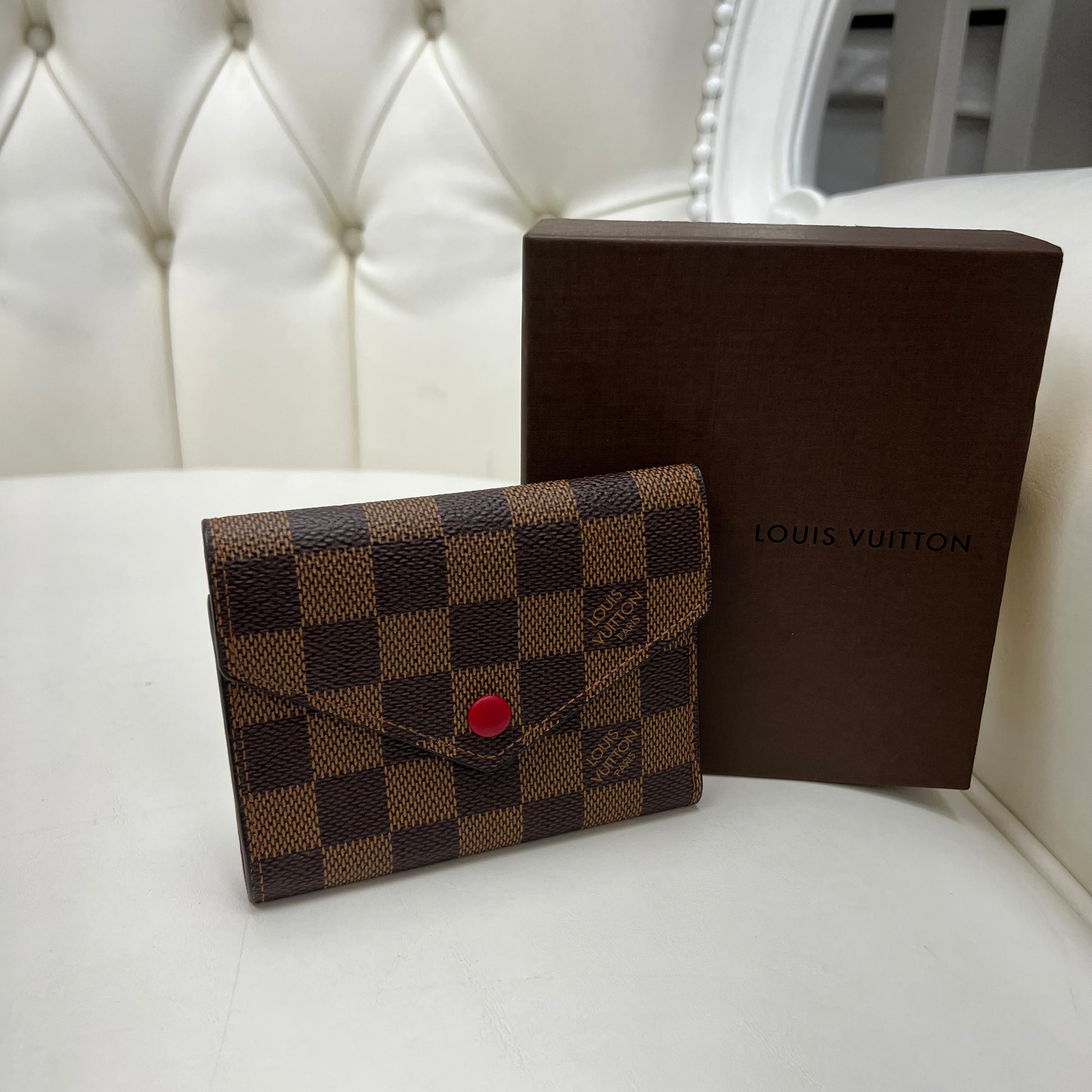 LV Victorine Wallet - Damier azur , Women's Fashion, Bags